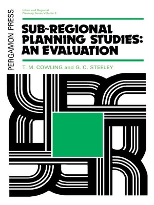 cover image of Sub-Regional Planning Studies